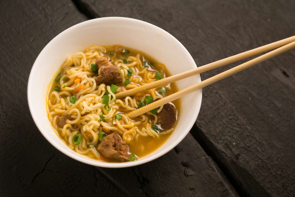 Savory Cilantro-Pork Meatball Noodle Soup