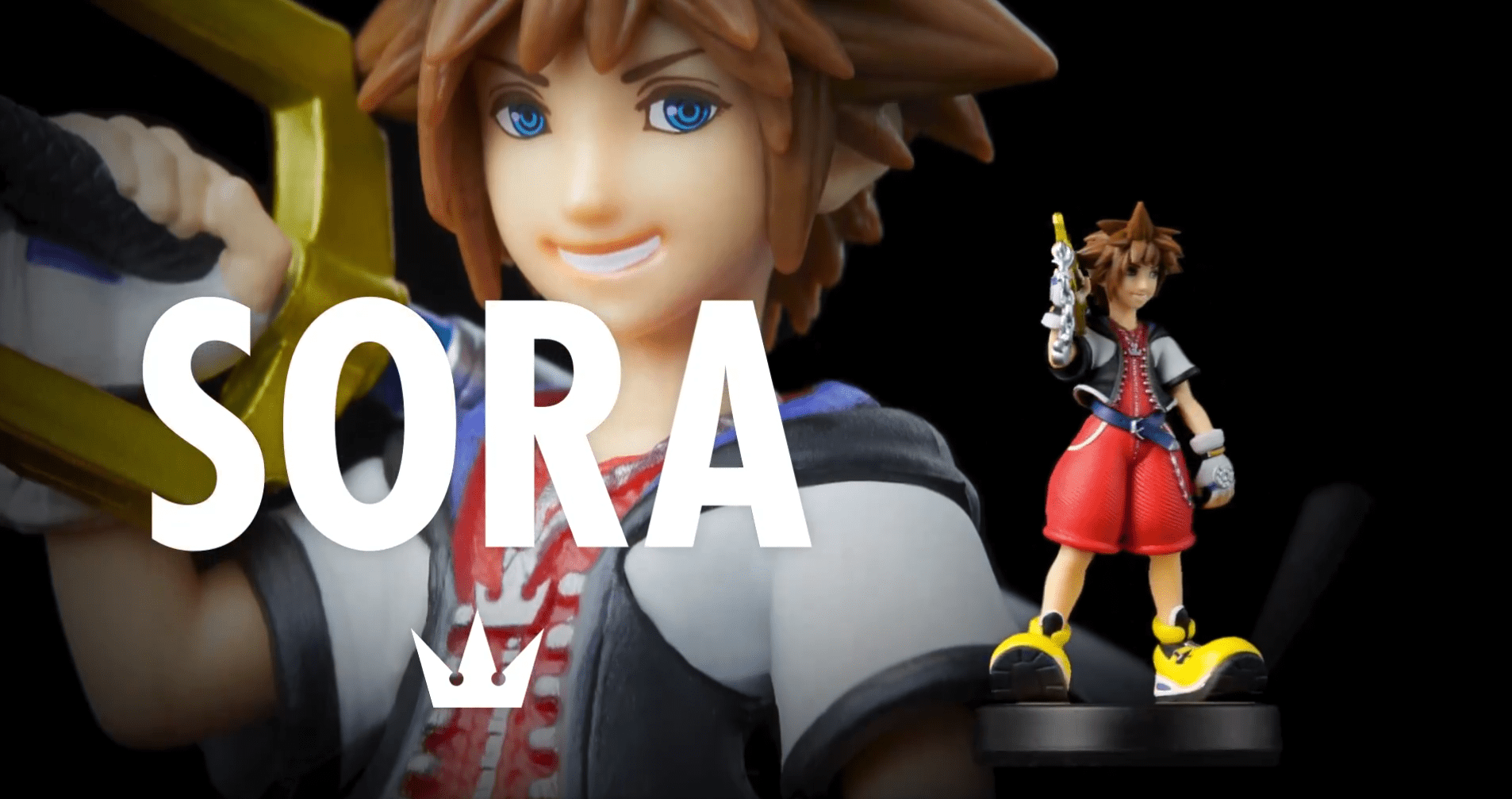 Sora from Kingdom Hearts is now available as a Smash Bros amiibo!